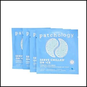 4 x Patchology Serve Chilled On Ice Firming Eye Gels Masks Under Eye Patches